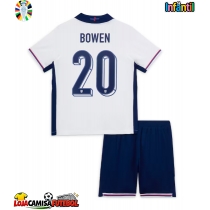 Camisa de Futebol Inglaterra Jarrod Bowen #20 Equipamento Principal Infantil Europeu 2024 Manga Curta (+ Calças curtas)